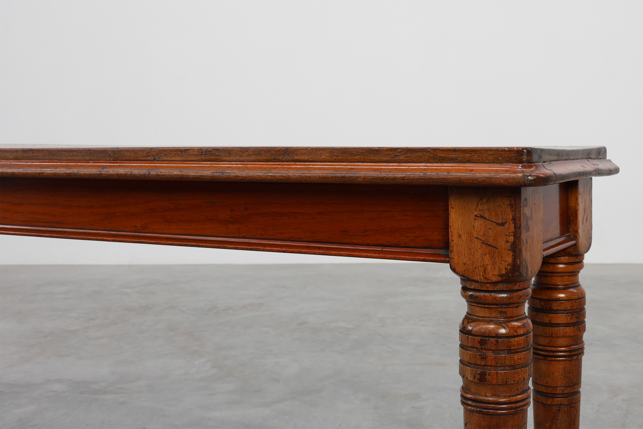 Large William IV Walnut Console Table, United Kingdom ca. 1840thumbnail